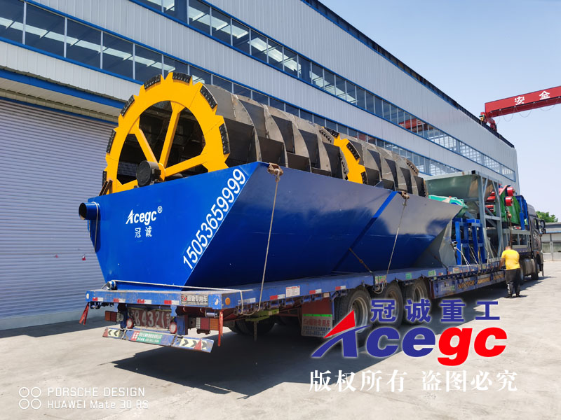 300噸大產(chǎn)量洗砂機(jī)廠家發(fā)貨現(xiàn)場